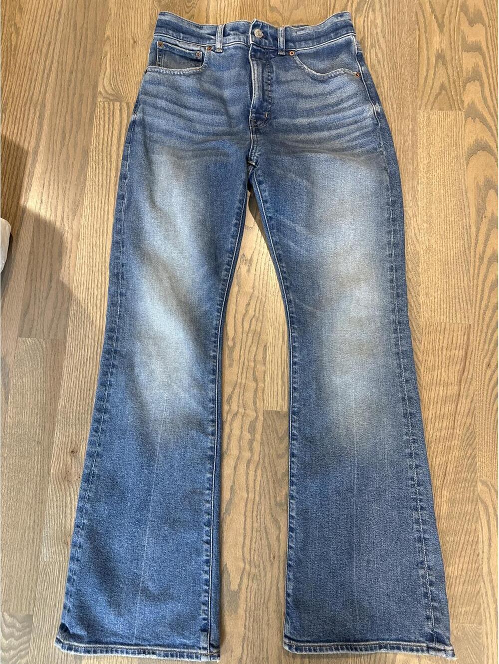 Madewell‎ Women's Blue Denim Flared Jeans
